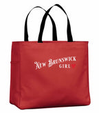 New Brunswick Girl Tote Bag in Red