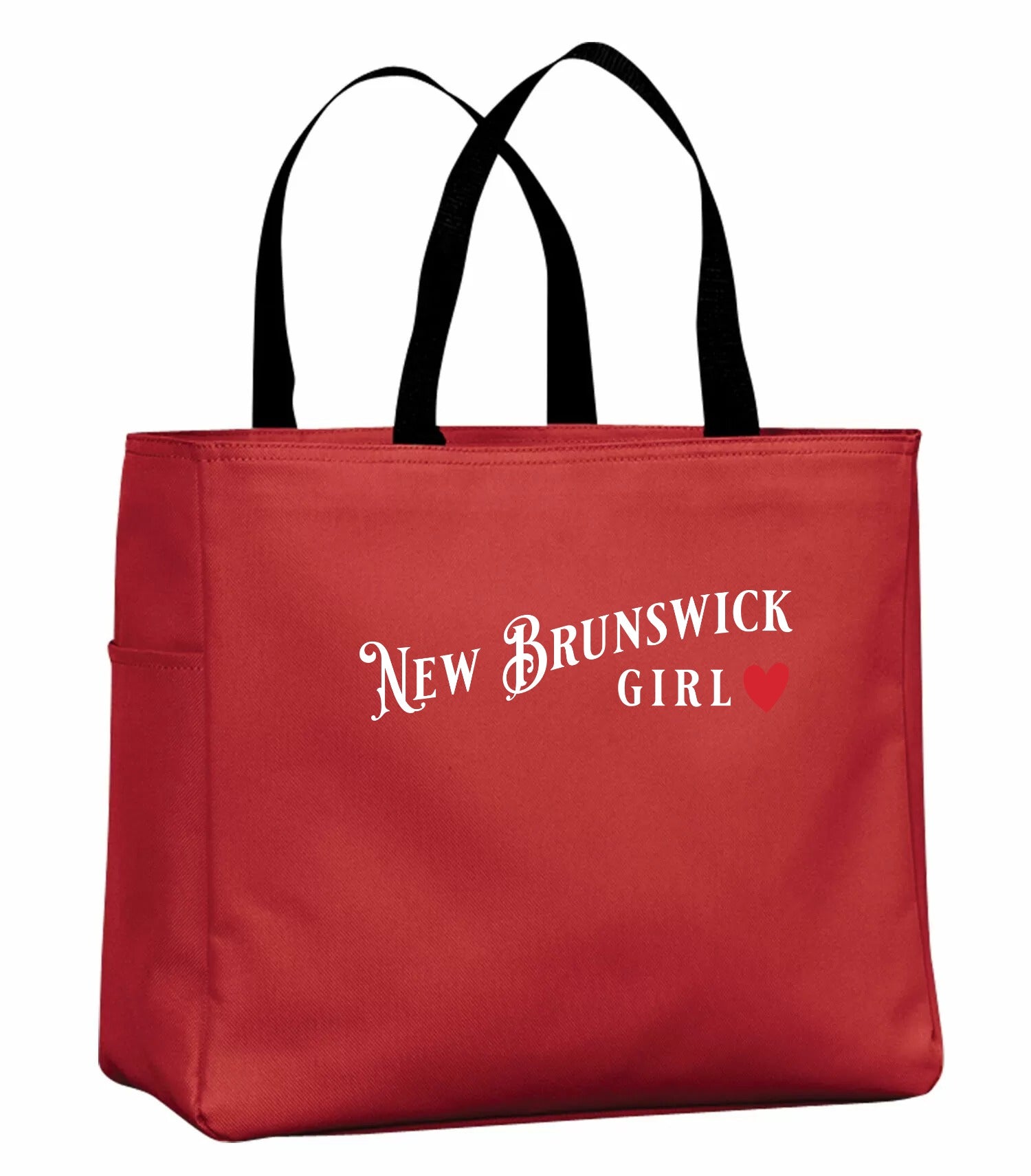 New Brunswick Girl Tote Bag in Red