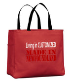 Living In Customized Made In NFLD Tote Bag