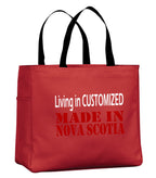 Living In Customized Made In NS Tote template