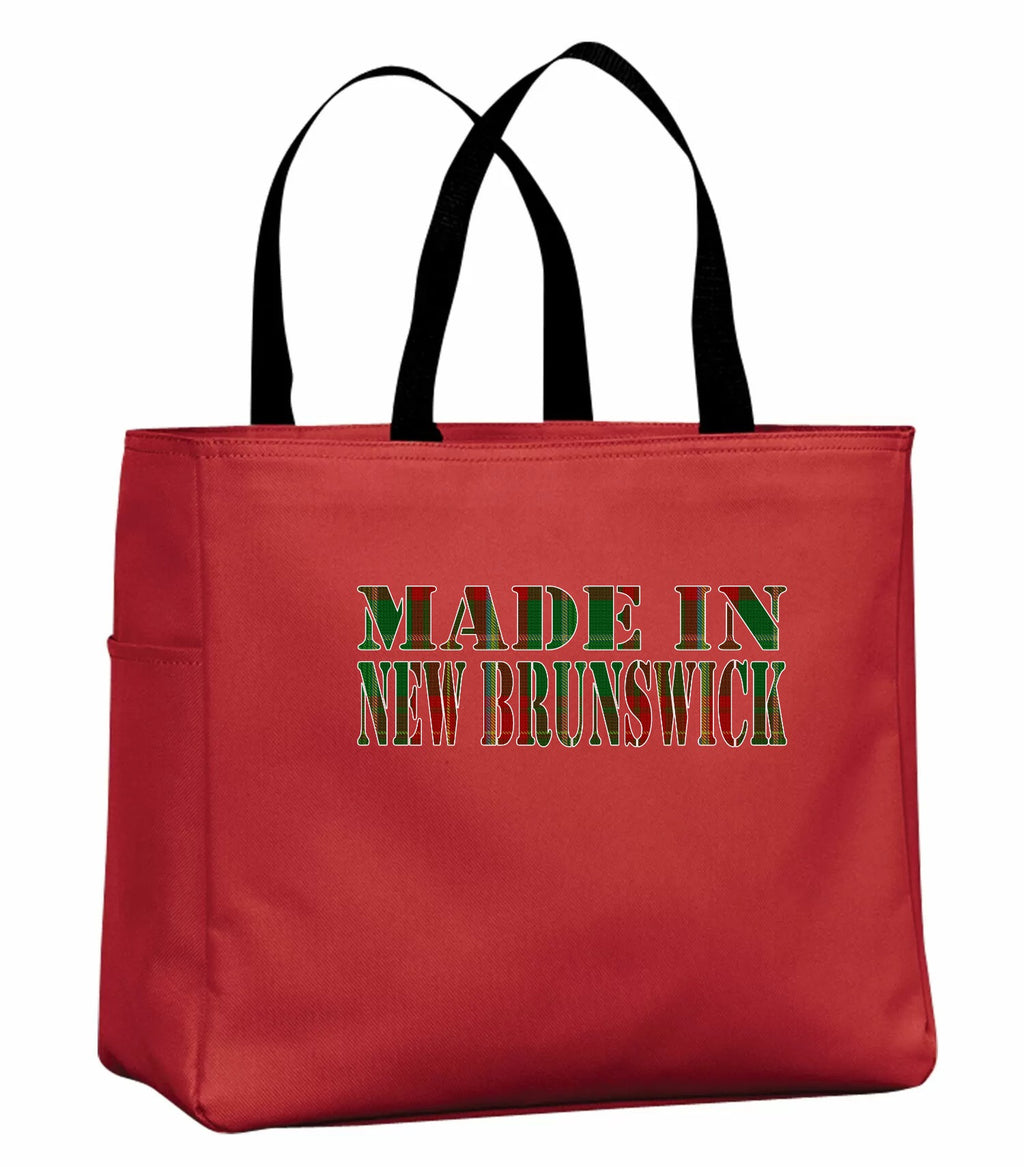 Made in New Brunswick Tartan Tote Bag in Red