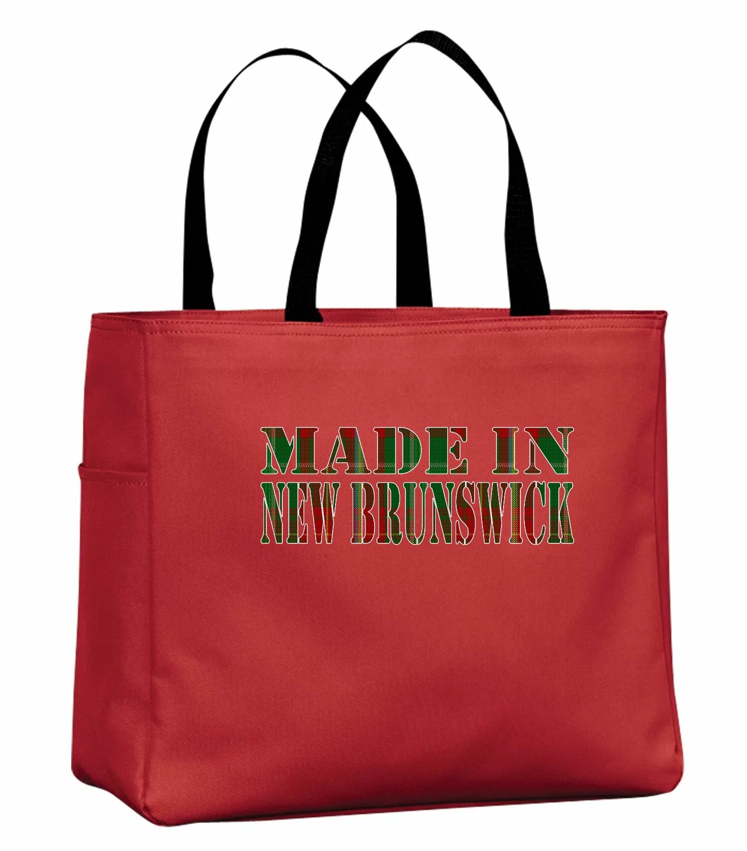 Made in New Brunswick Tartan Tote Bag in Red