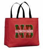 Saltwater Raised New Brunswick Tote Bag in Red
