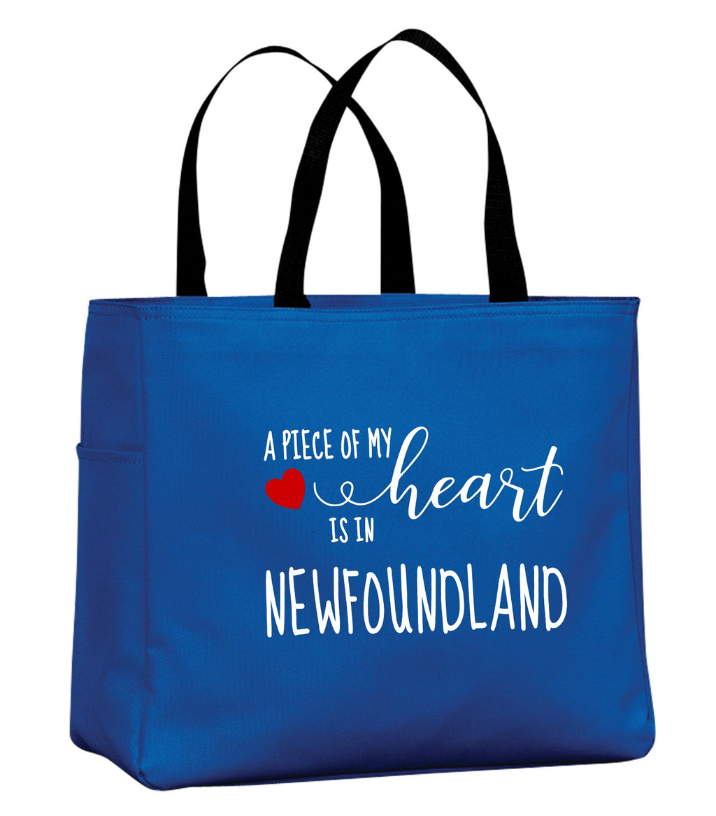 A Piece Of My Heart NFLD Red Heart Tote Bag