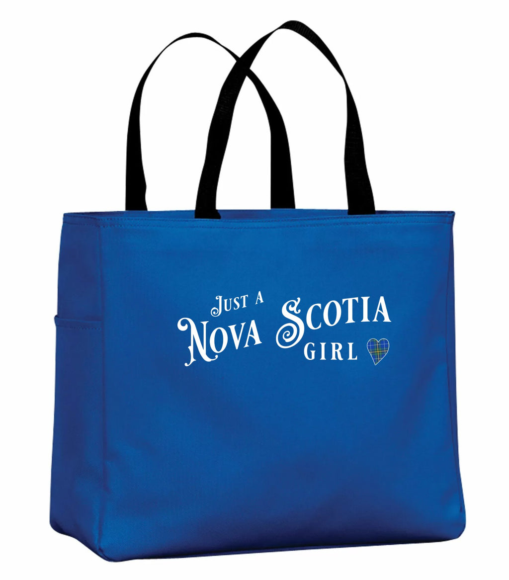 Just A NS Girl Tartan Heart Tote