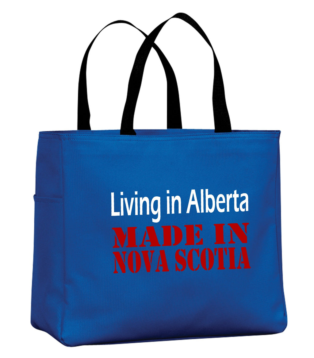 Living In Alberta Made In NS Tote template