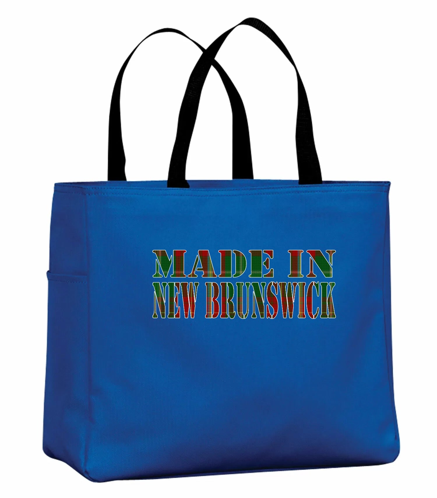 Made in New Brunswick Tartan Tote Bag in Royal