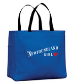 NFLD Girl Red Heart Tote Bag