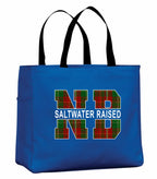 Saltwater Raised New Brunswick Tote Bag in Royal