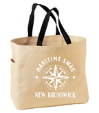 Maritime Swag New Brunswick Compass Tote Bag in Stone