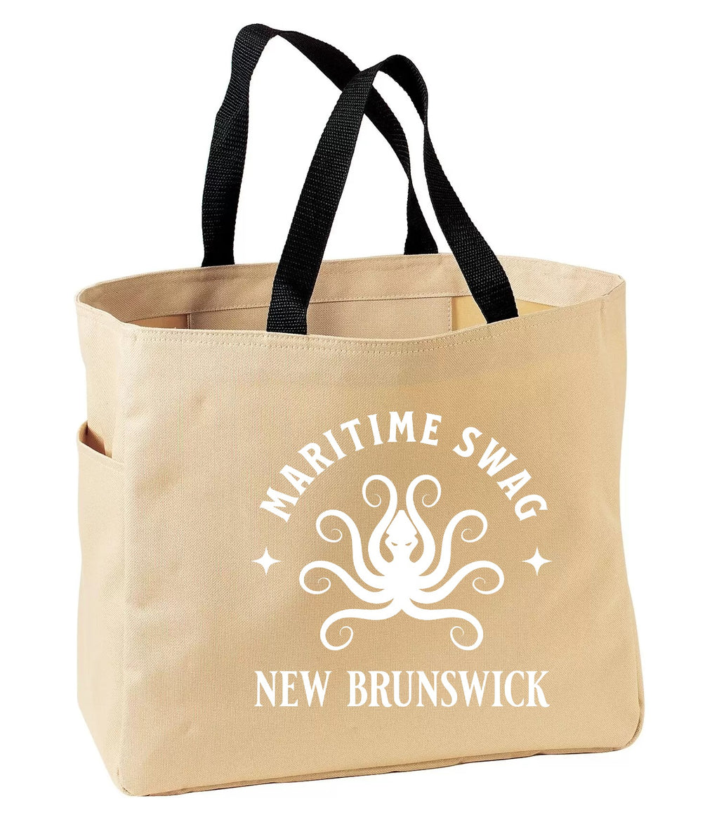 Maritime Swag New Brunswick Octopus Tote Bag in Stone