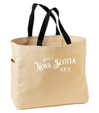 Just A NS Guy Yellow Compass Tote
