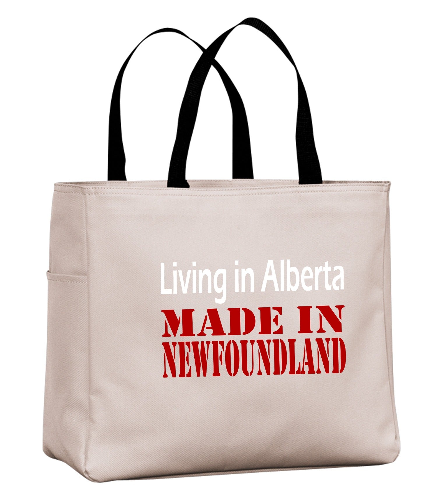 Living In Alberta Made In NFLD Tote Bag