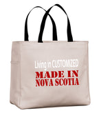 Living In Customized Made In NS Tote template