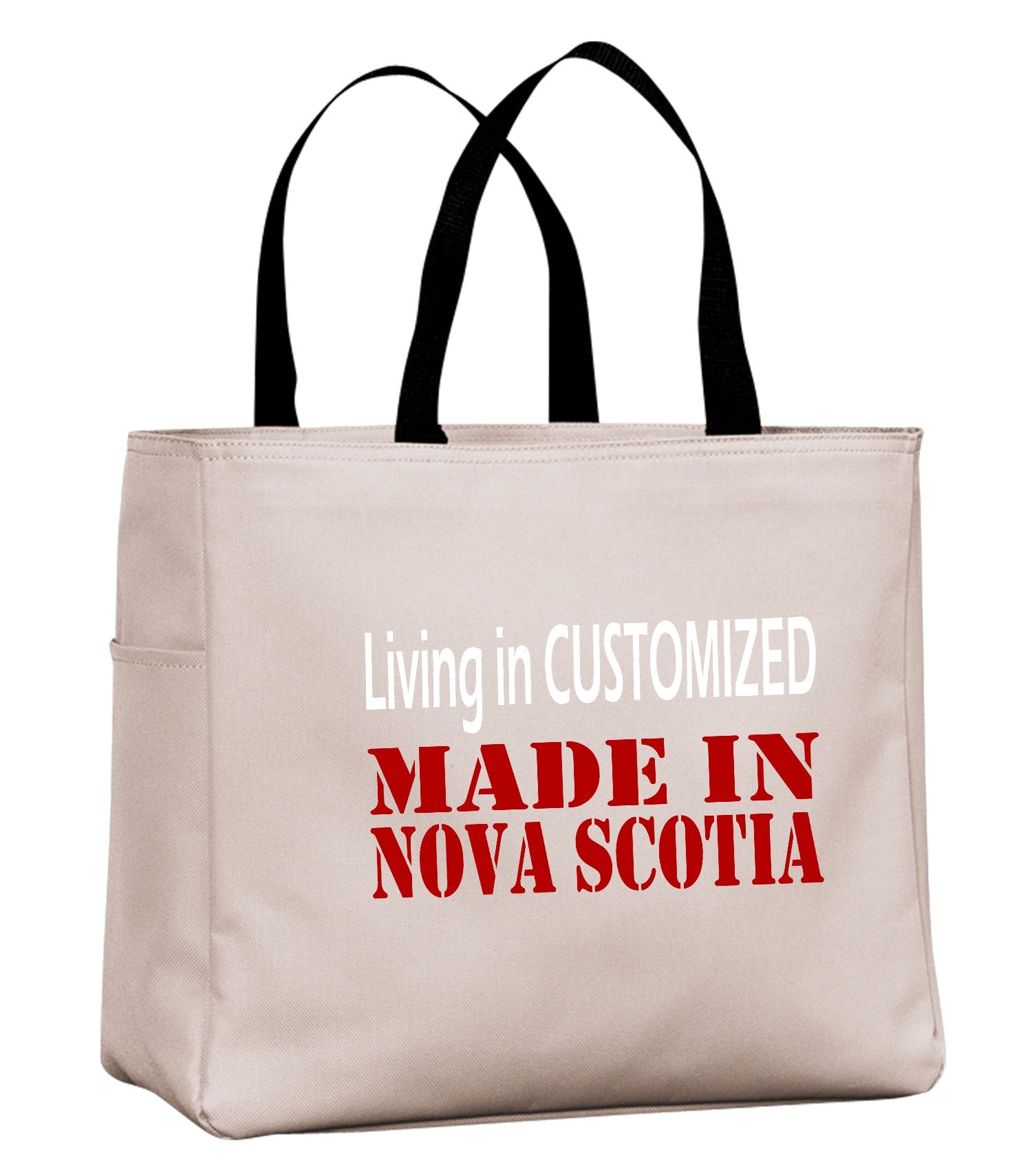 Living In Customized Made In NS Tote template