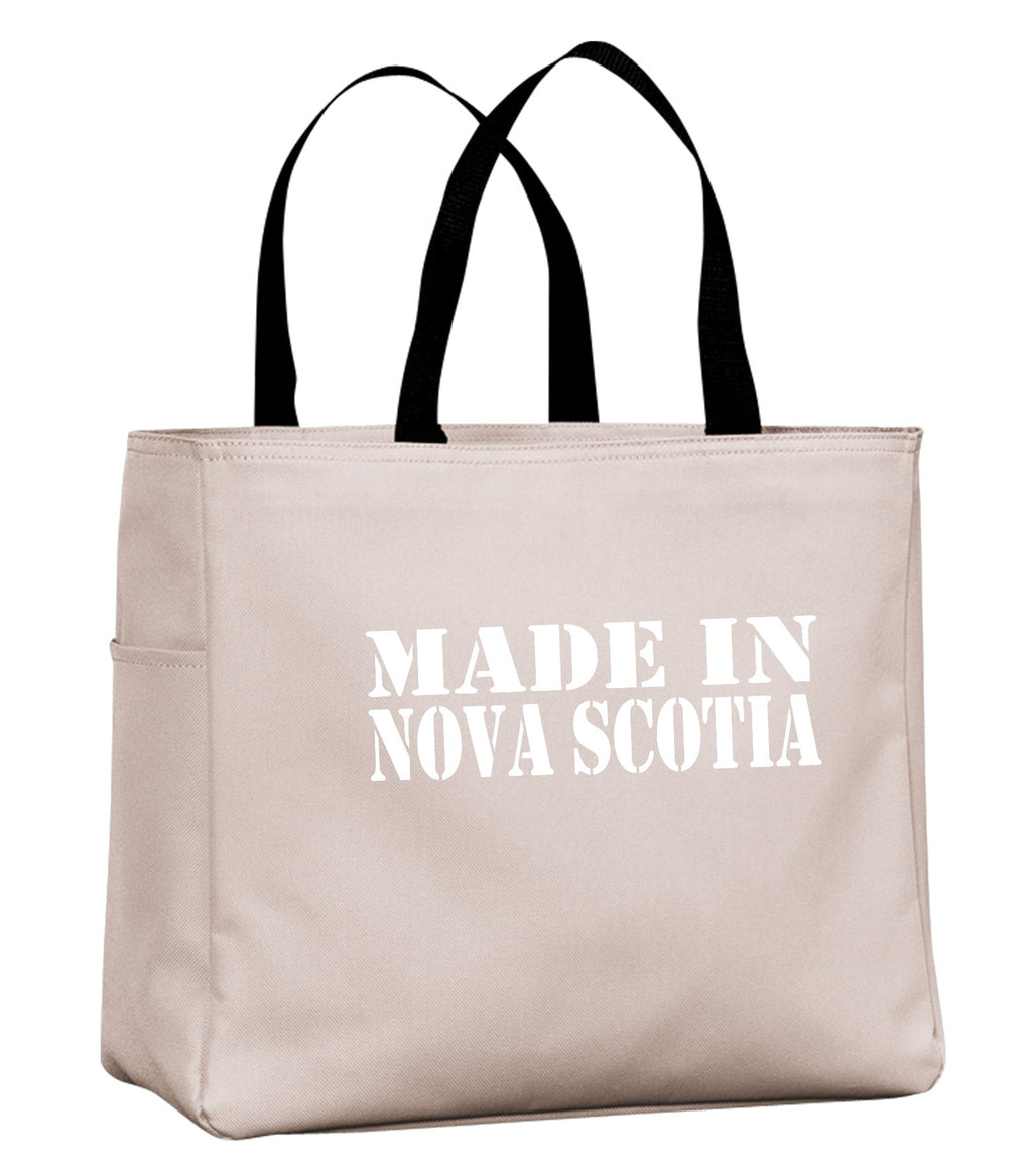 Made In Nova Scotia White Lettering Tote template