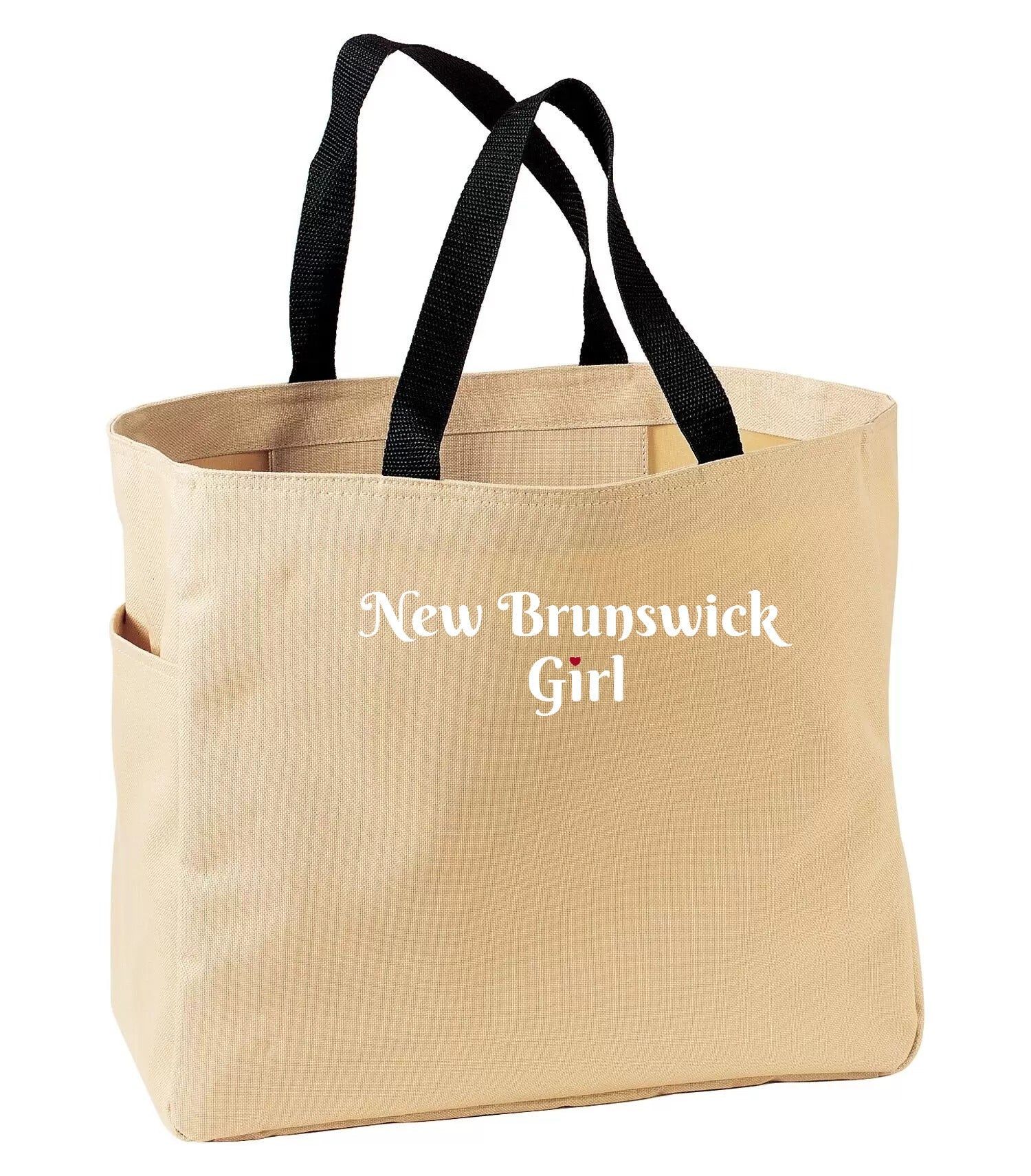 New Brunswick Girl Heart Dot Tote Bag