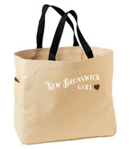 New Brunswick Girl Tartan Tote Bag