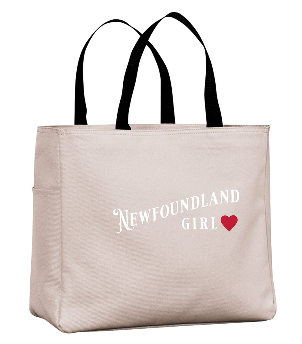 NFLD Girl Red Heart Tote Bag