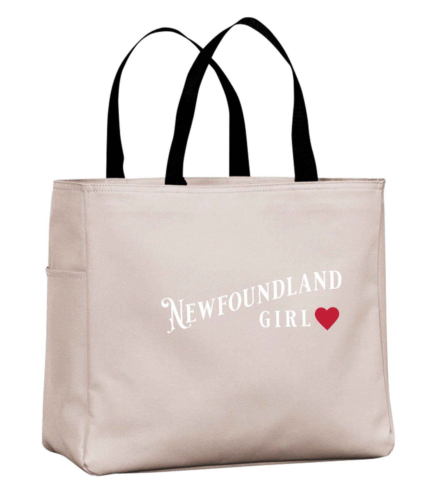 NFLD Girl Red Heart Tote Bag