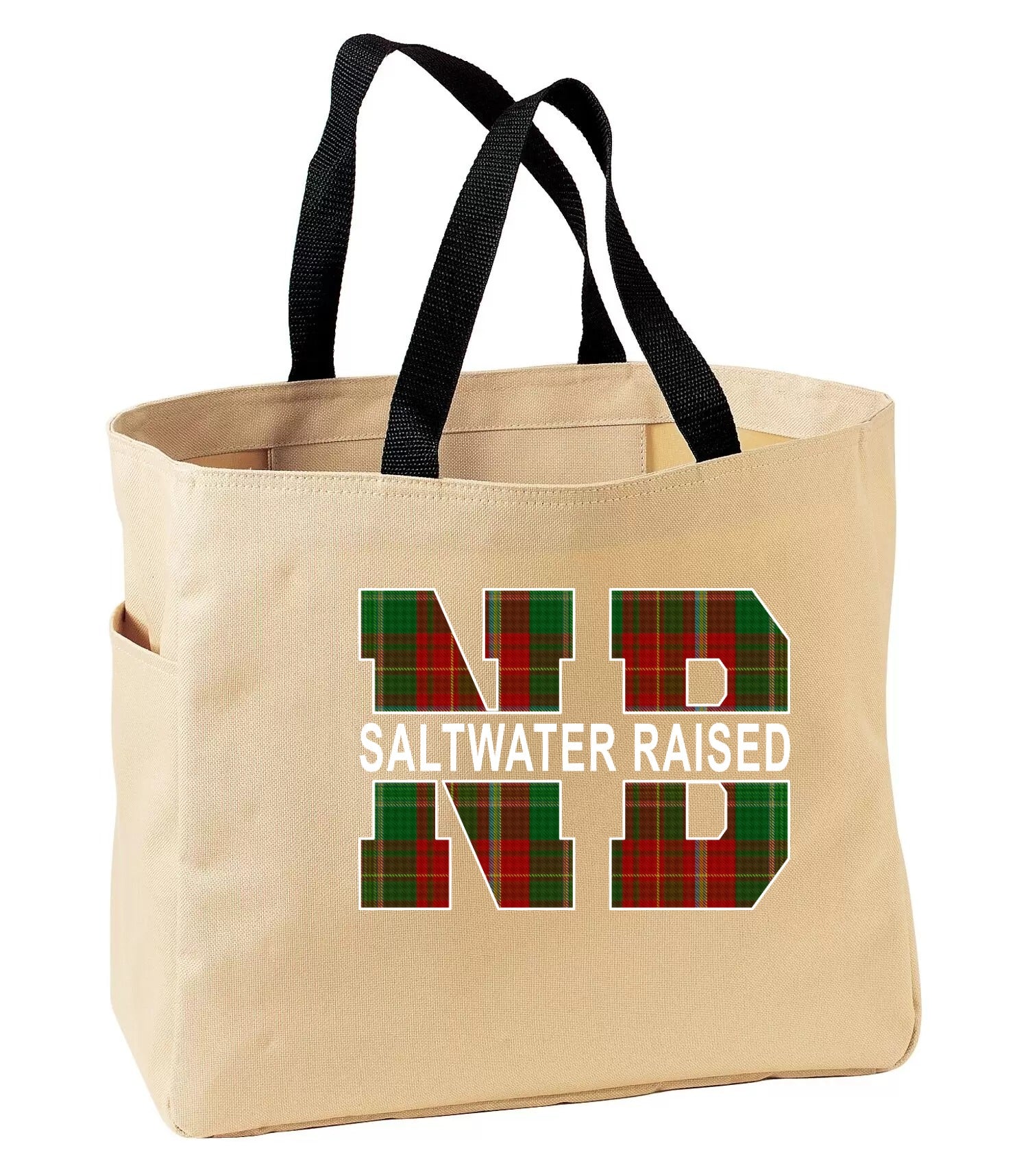 Saltwater Raised New Brunswick Tote Bag in Stone