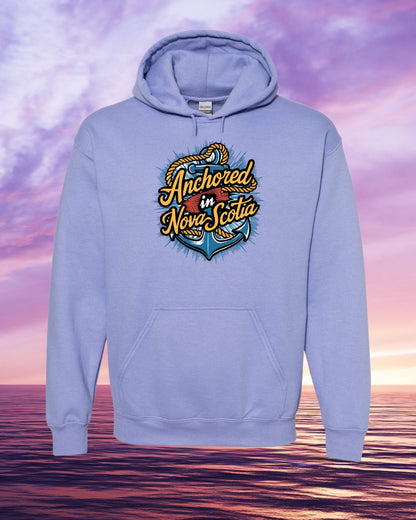 Anchored in Nova Scotia Full Front Hoodie