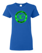 Gadget Girls 30th Retreat Women's Tees Green Logo