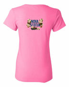 NS Flowers Left Chest and Back Women's Tee