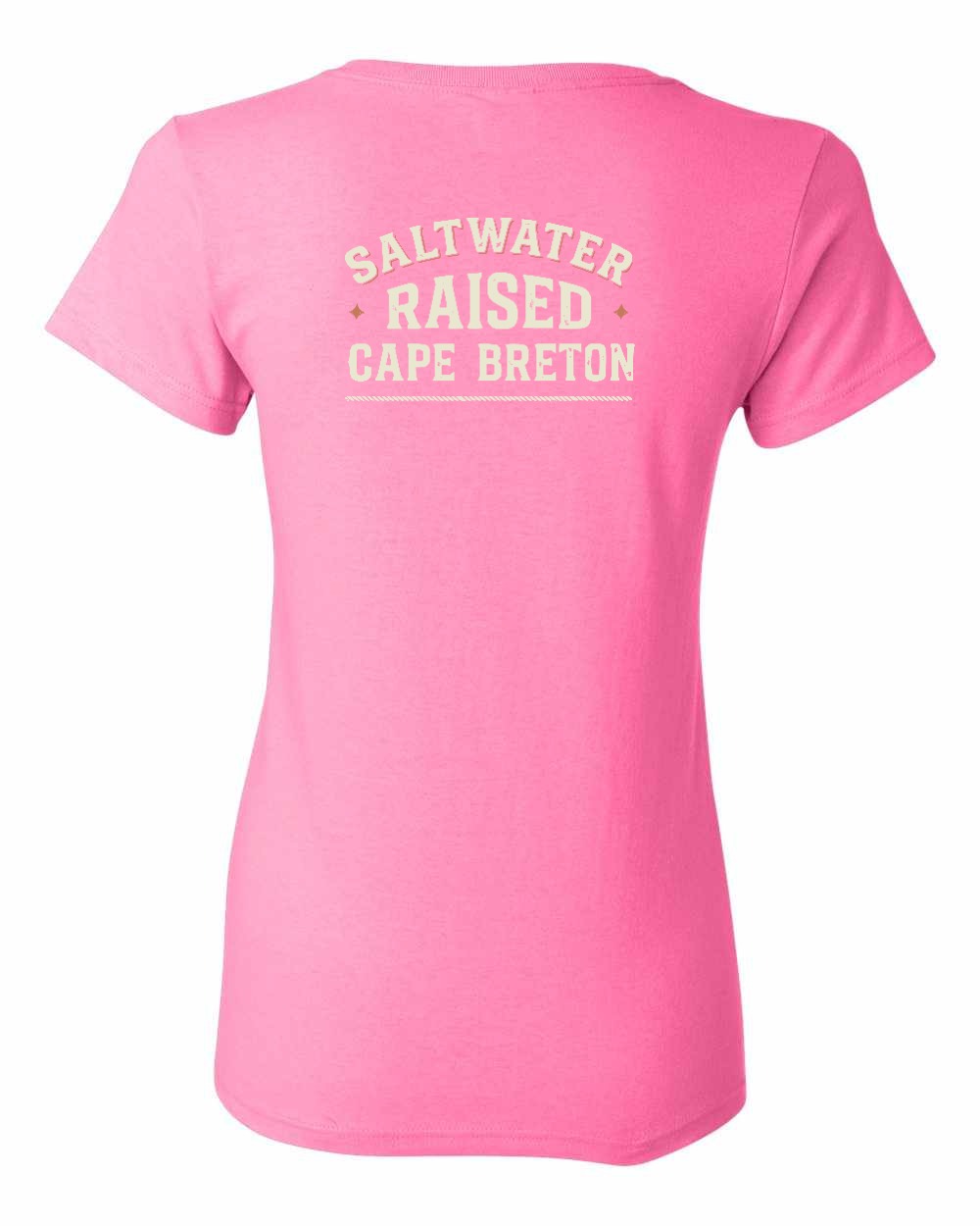 CB Saltwater Raised Sign Left Chest and Back Women's Tee