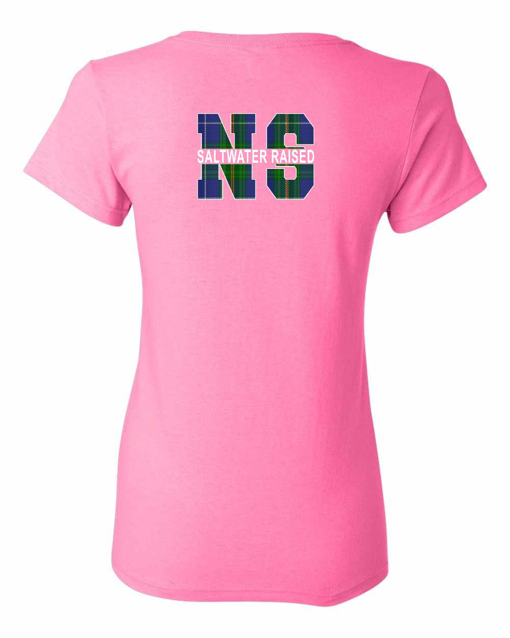 Saltwater Raised NS Left Chest and Back Women's Tee