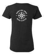 Maritime Swag NS Compass Left Chest and Back Women's Tee
