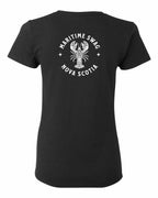 Maritime Swag NS Mandala White Lobster Left Chest and Back Women's Tee