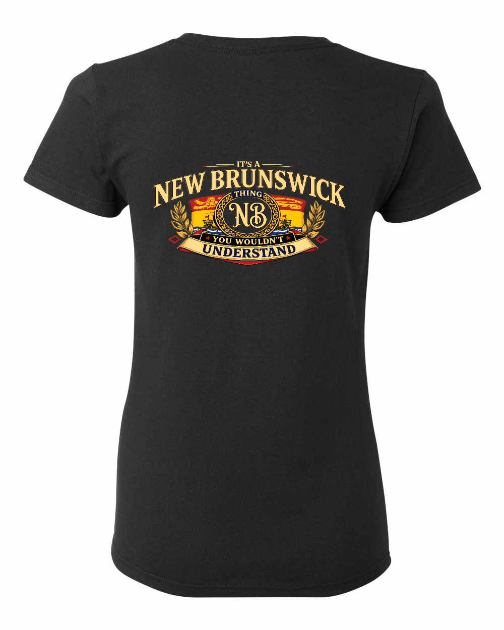 Nb Understand Left Chest and Back Women's Tee in Black - back