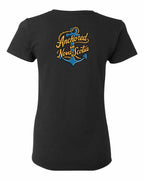 Anchored in NS (New Design) Left Chest and Back Women's Tee