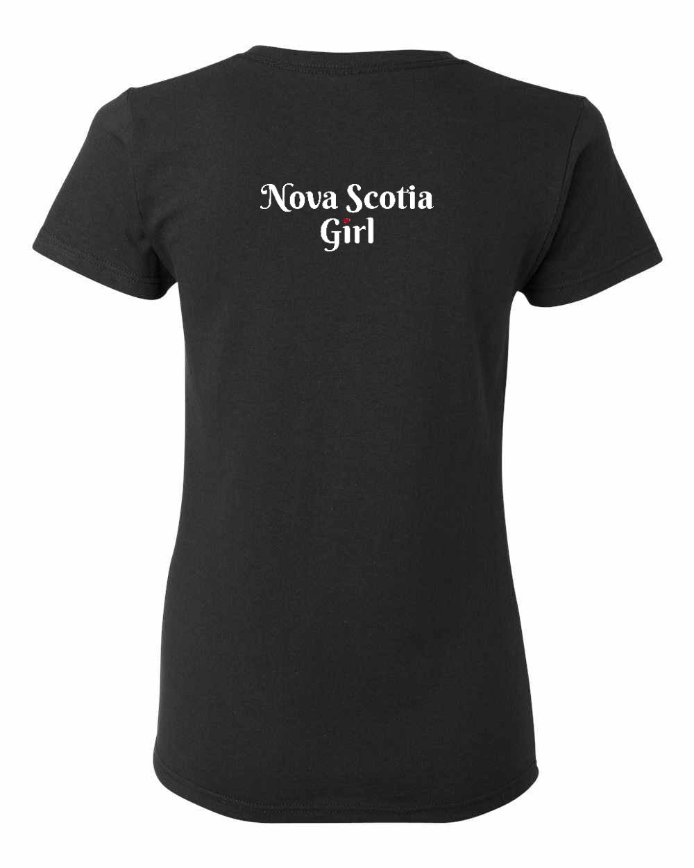 NS Girl Heart Dot Left Chest And Back Women's Tee