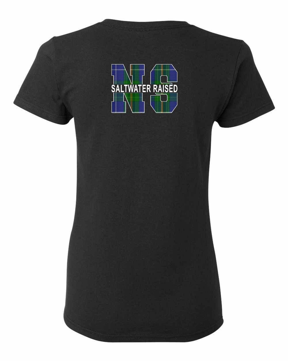 Saltwater Raised NS Left Chest and Back Women's Tee