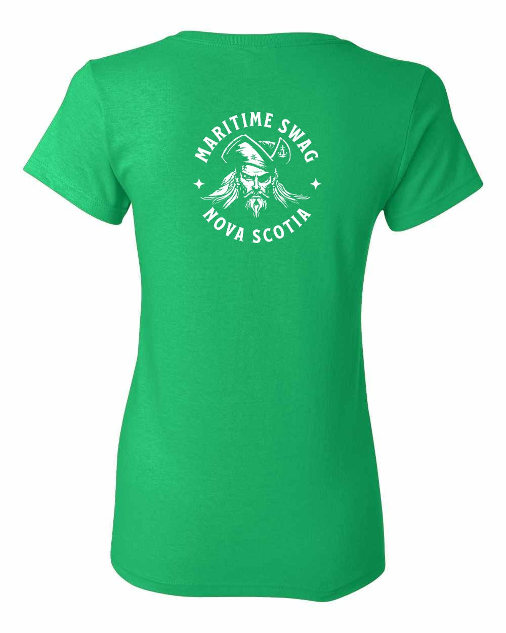 Maritime Swag NS Pirate Left Chest and Back Women's Tee