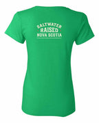 Saltwater Raised NS Sign Left Chest and Back Women's Tee