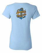 Anchored in NS (New Design) Left Chest and Back Women's Tee