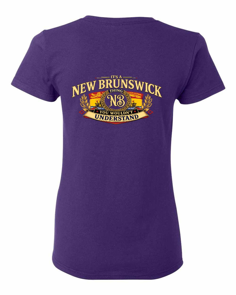 Nb Understand Left Chest and Back Women's Tee in Purple - back