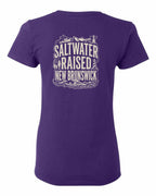 NB Saltwater Raised Folk Left Chest and Back Women's Tee