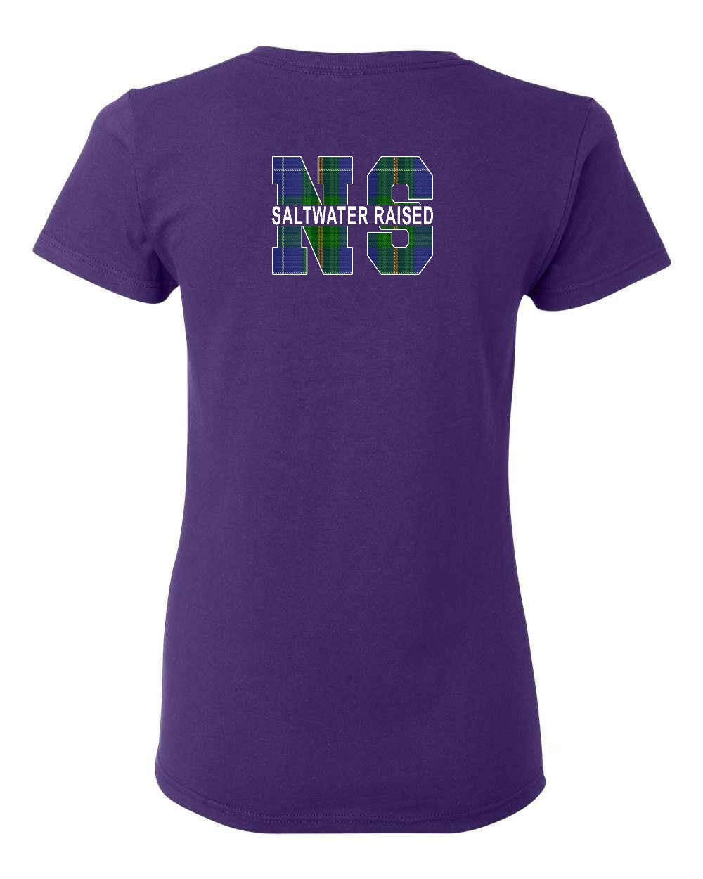 Saltwater Raised NS Left Chest and Back Women's Tee