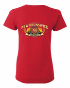 Nb Understand Left Chest and Back Women's Tee in Red - back