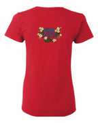 NS Flowers Left Chest and Back Women's Tee