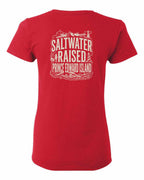 PEI Saltwater Raised Folk Left Chest and Back Women's Tee