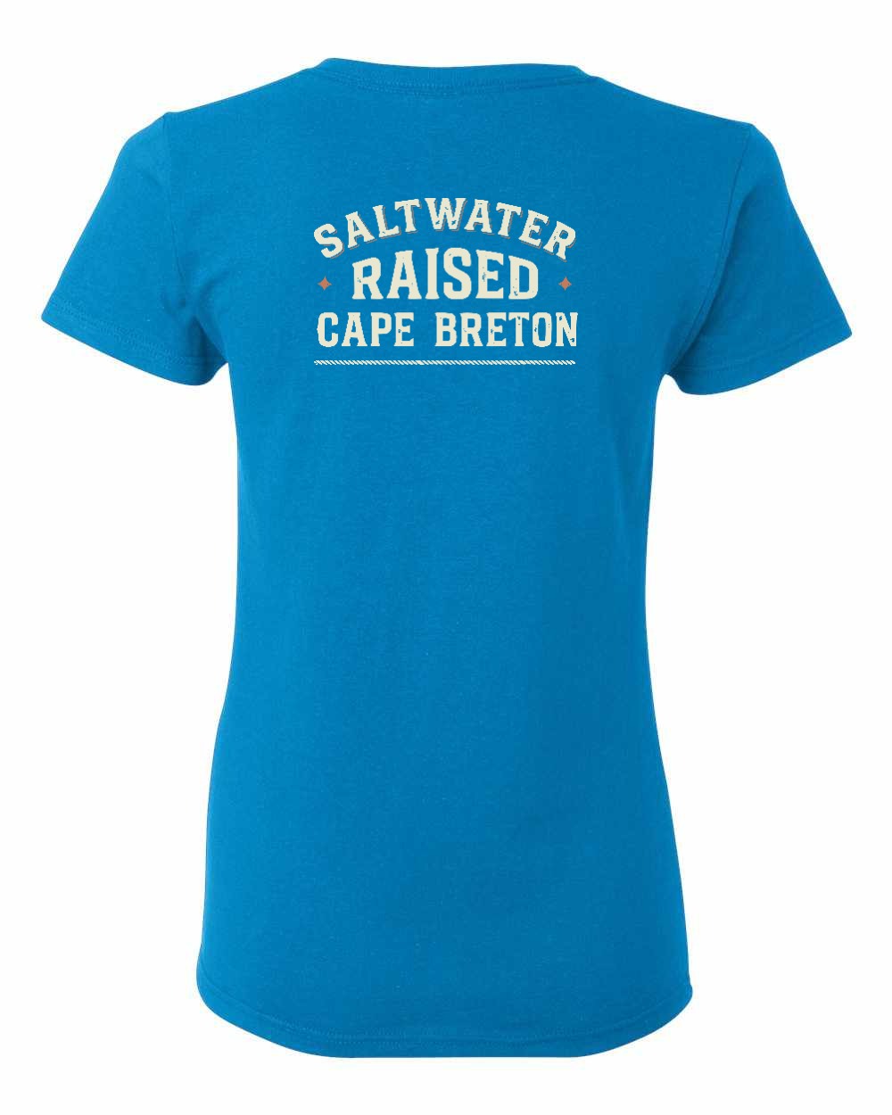 CB Saltwater Raised Sign Left Chest and Back Women's Tee