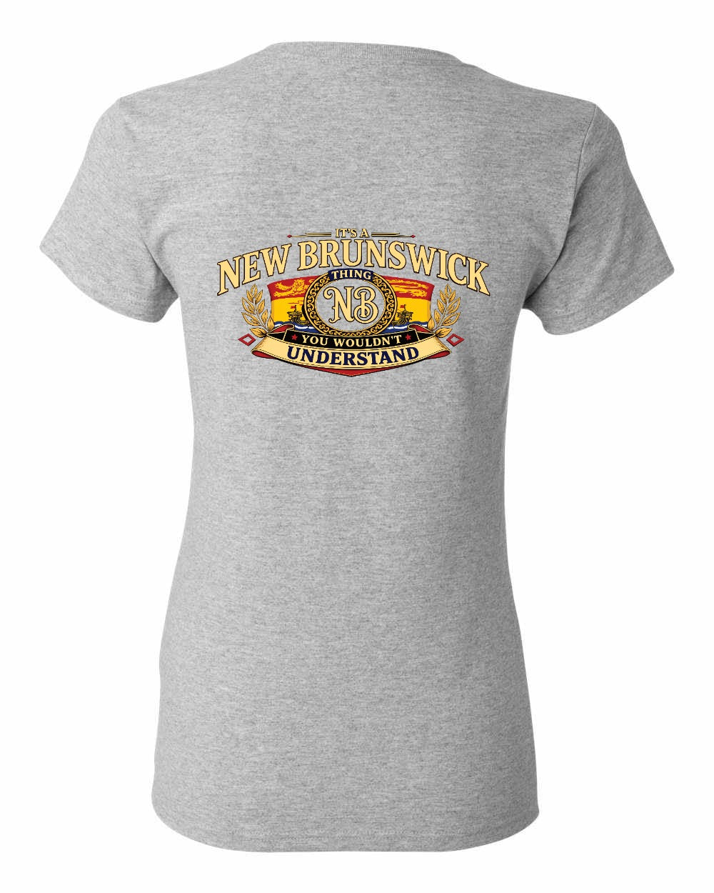 Nb Understand Left Chest and Back Women's Tee in Sport Grey - back