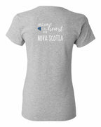 A piece of My heart in NS Tartan Heart Left Chest and Back Women's Tee