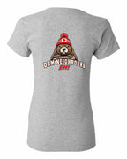 Dam Neighbours Left Chest and Back Women's Tee in Sport Grey - back