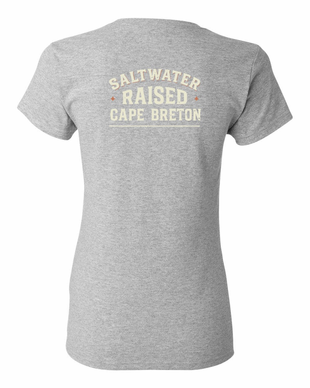 CB Saltwater Raised Sign Left Chest and Back Women's Tee